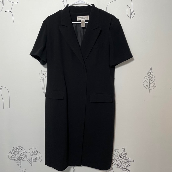 Black Vintage Blazer Dress JONES NEW YORK - Picture 3 of 5
